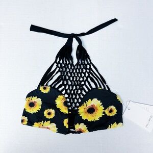 San Lorenzo - Sunflower Crochet Bikini Top